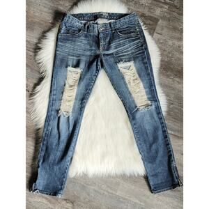 EUC Express Distressed Destroyed Skinny Jeans - Size 10
